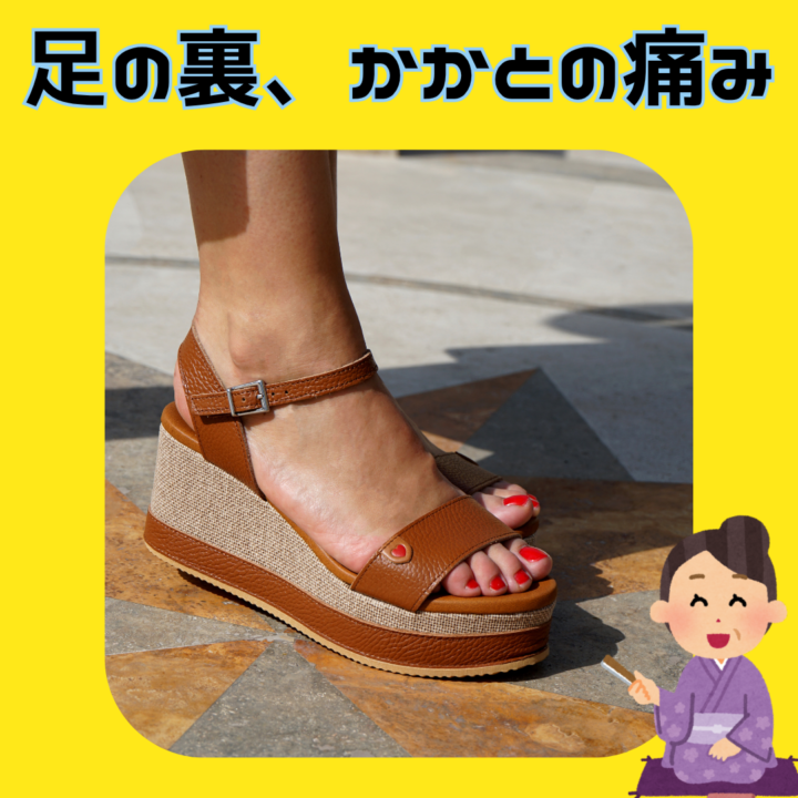 足の裏、かかとの痛みの画像