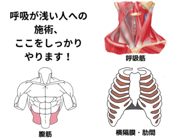 呼吸が浅い人への施術