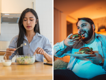 中年男性と若年女性