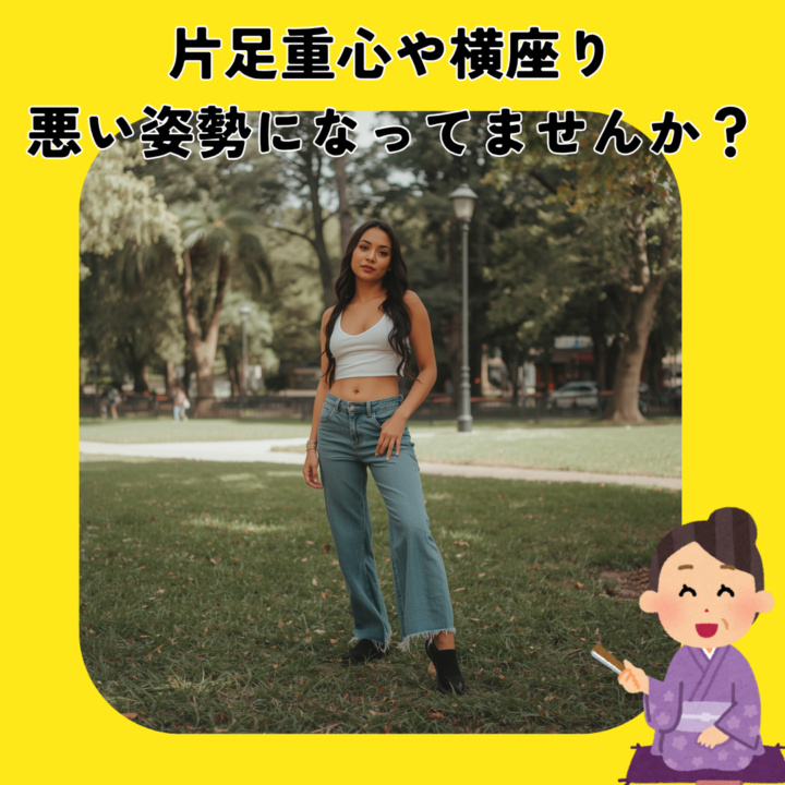 片足重心や横座り、悪い姿勢になってませんか？の画像